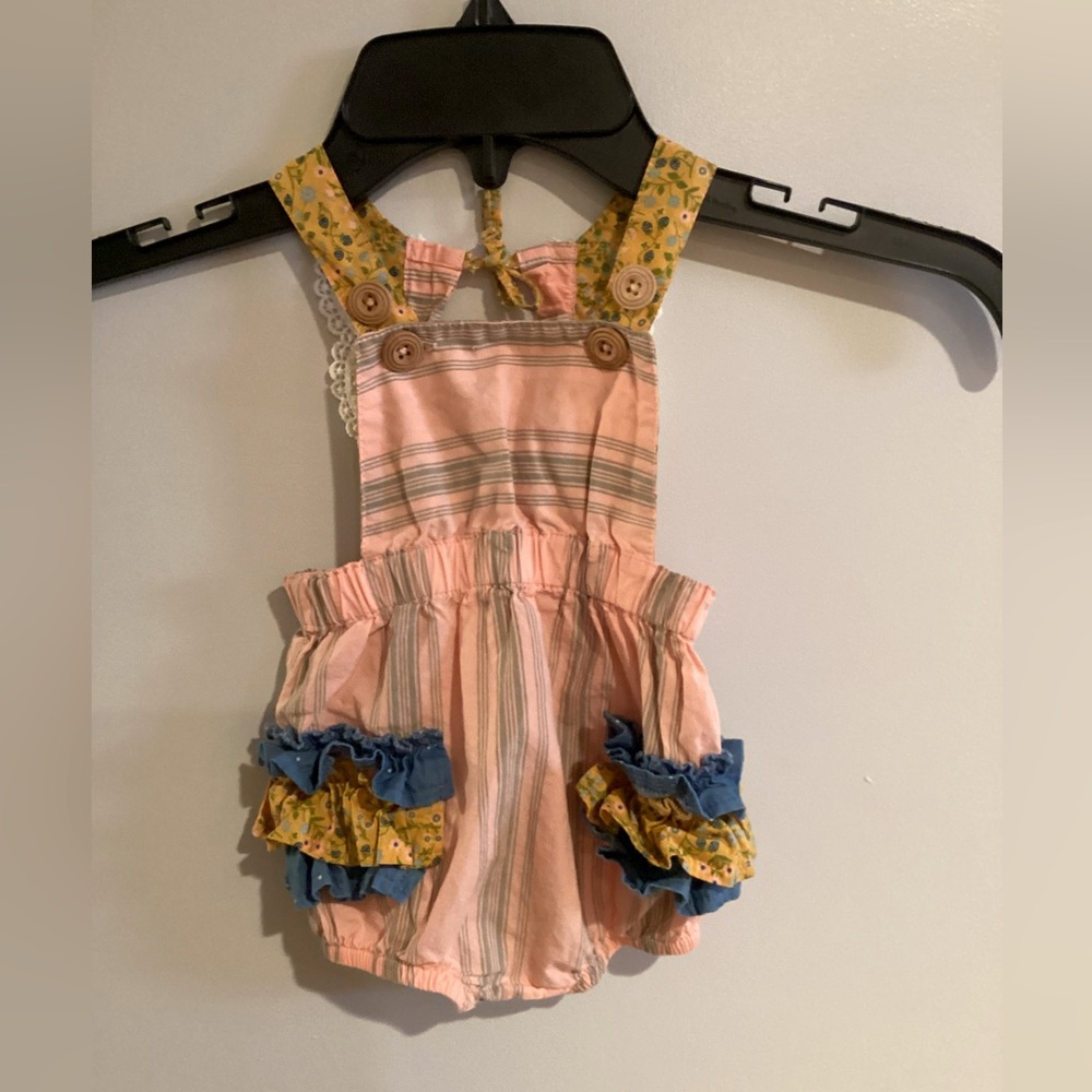 Matilda‎ Jane Garden Grove Romper Joanna Gaines Camp MJC Pink Yellow 0/3M